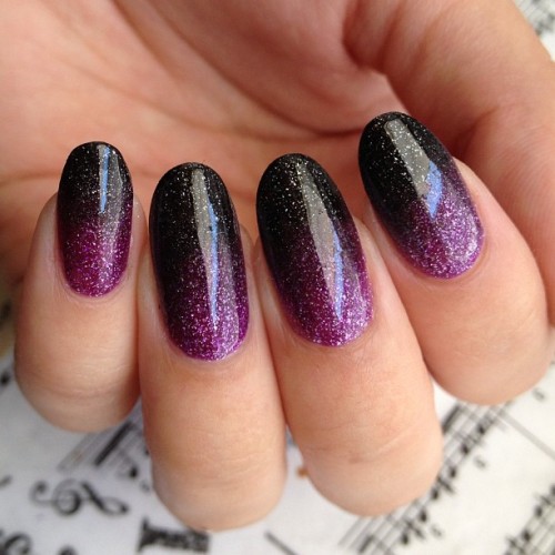 XXX cbknails:  Zoya Aurora-Storm gradient. I photo