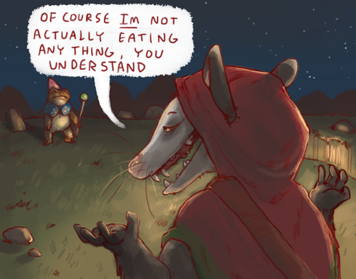 iguanamouth:  do . do y ou mean. this toad and, this possum because this whole thing