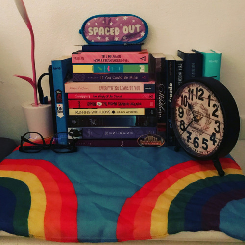 gaynargle-kl:My favorite collection… my little gay corner of books(as my gf named it) ❤️#lovethem#pr