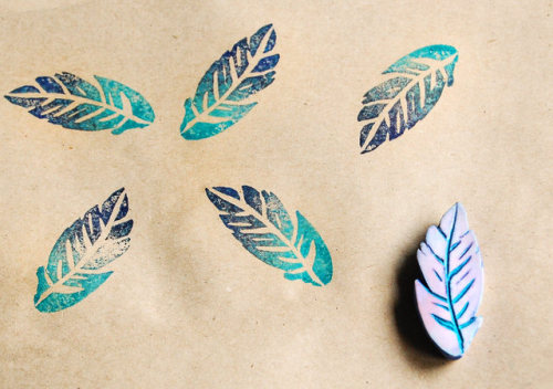 Feather stamp // silini