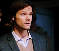 doeraymisha-blog:8x13 - aka that one time Sam Winchester wore a sweater vest