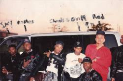 Geto Boys x Public Enemy - Houston, TX (1988) [L-R] CEO James Prince, a.k.a. Lil&rsquo; J; Geto Boys MC Scarface (then still going by his original stage name Akshen); Public Enemy MC Chuck D; Public Enemy &ldquo;Minister of Information&rdquo; Professor