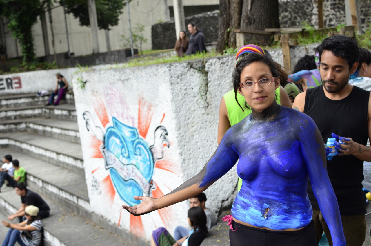 ebc-fotografo:  Continuando con el arte de Bodypaint durante las jornadas de AMERICANNABIS,