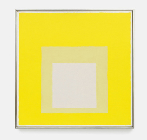 northmagneticpole: Study for Homage to the Square: Now, 1962, Sunny Side Up Exhibition, 2017-Josef Albers at David Zwirner