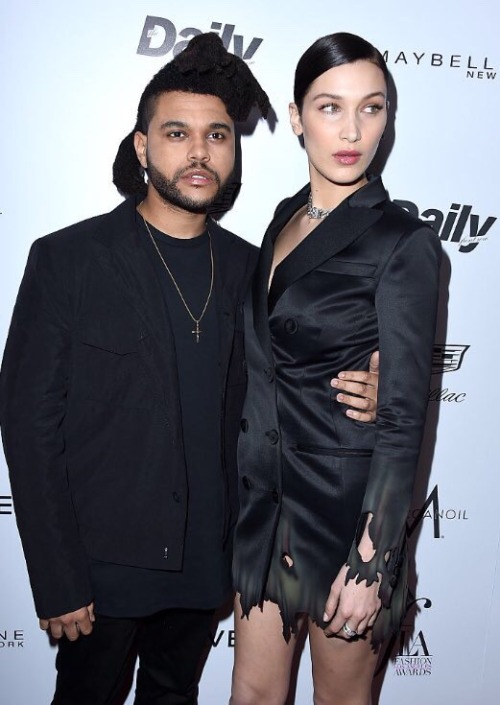 hadidnews:March 20: Bella Hadid and Abel Tesfaye at Daily Front Row’s Fashion LA Awards in Los Angel