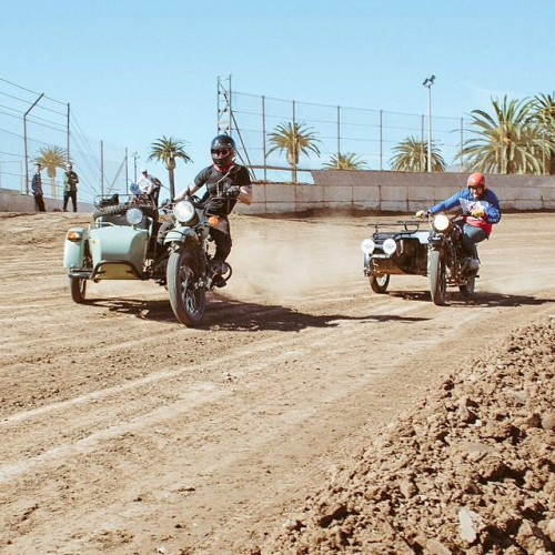 ironandair: Sidecar fever. Iron & Air Garage editor @jasonpaulmichaels and our brothers @ironand