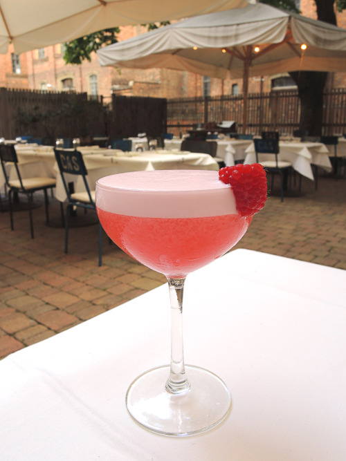 Get a cool down with a nice summer drink. Try our new “Clover Club” with Gin, fresh raspberry, lemon, egg white and sugar.