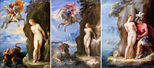 oldpaintings:Perseus and Andromeda by Giuseppe Cesari (Cavaliere D'Arpino) (Italian, 1568&ndash