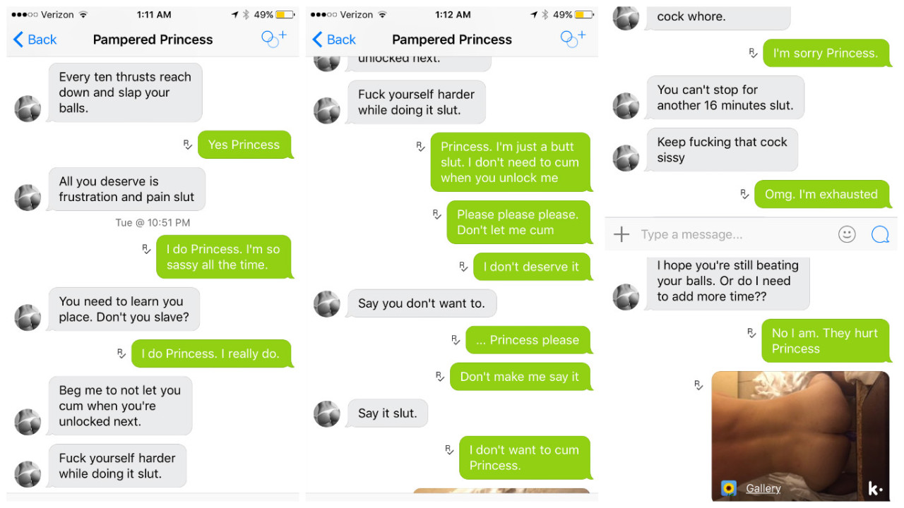 pampered-little-princess:  princesseslittlesissy:  June - 2nd week. After telling