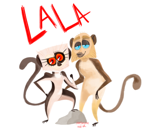 natashadrawsthings:I’ll admit it. I’ve been watching All Hail King Julien.What can I say? It’s a gui