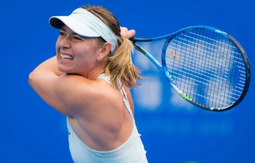 alwayswithsharapova: Maria Sharapova defeated Mihaela Buzarnescu 6-3 6-0 and advanced to second roun