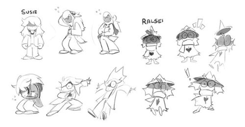 nochocolate: Temmie Chang shared a few concept arts from the game: Ralsei’s home and character expressions.