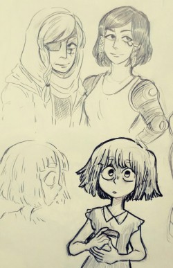 yazzdonut:  today’s doodles without references