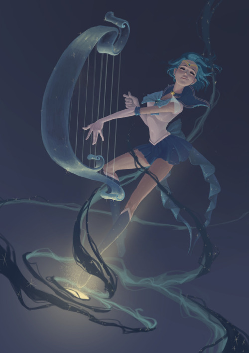 drew2drew22: moonlightsdreaming: Sailor Moon // by  仙子菊阿姨  🙌🏽🙌🏽🙌🏽 
