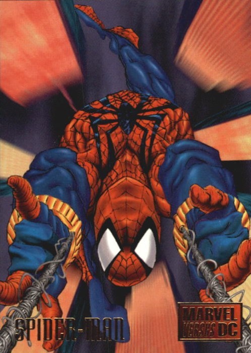 comicbooktradingcards:Marvel vs DC - Series 1 (1995)#11 Spider-Man