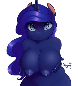 naughtystingray:  Original Artist: Glacierclear Full size: Here I ended up removing the wing and tail because they felt awkward… Not quite sure how to better describe it. The tail seemed to be drawn in a different style from the rest of the hair and