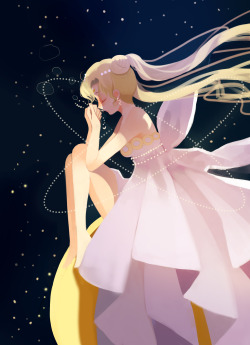 girlsbydaylight:  MOON by 鹿九 on pixiv 