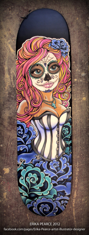 luv-an-musiq:  Día de los Muertos - Skate Decks by Erika Pearce  