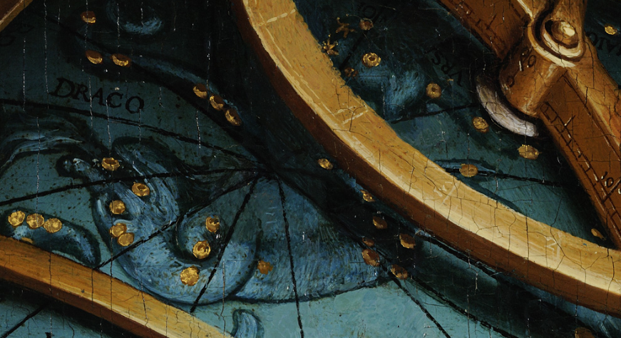renaissance-art:  Hans Holbein c. 1533 The Ambassadors (detail of the Celestial Globe)