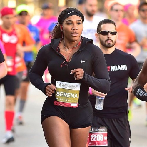 I just registered for the Serena Williams Quarter Marathon in Miami in December. With any luck I can find a spot right BEHIND her and follow her all the way through the race…