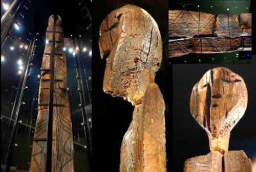 esotericworld:The Shigir Idol“A mysterious wooden idol found in a Russian peat bog has been da