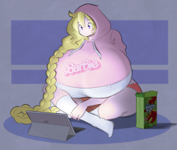 theycallhimcake:   that hoodie hasn’t fit right in a long time, but it’s a good jammie thing at least  