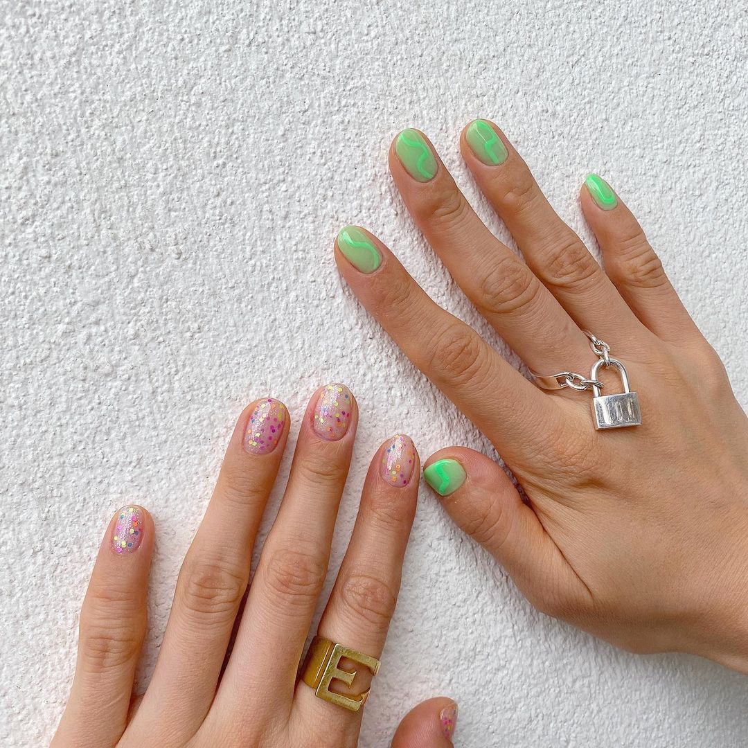 Nail Salon Anela ロリポップキャンディ と スライム と名付けます エリカネイル 夏 キラキラ Nail Salon Anela ロリポップキャンディ と スライム と名付けます エリカネイル 夏 キラキラ