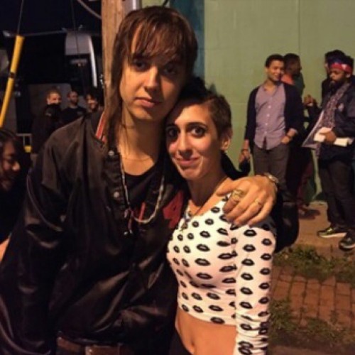 Feelin’ like a garbage bag, so #tbt to one of best nights of my life. Meeting Julian Casablancas was a goal I’ve had since I was 12 and I still can’t believe I did it ♥♥♥♥♥ #cryingface