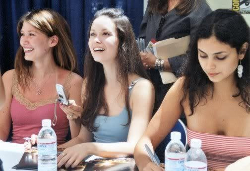 sammy9578:  Summer Glau, Jewel Staite and Morena Baccarin  it&rsquo;s all happening