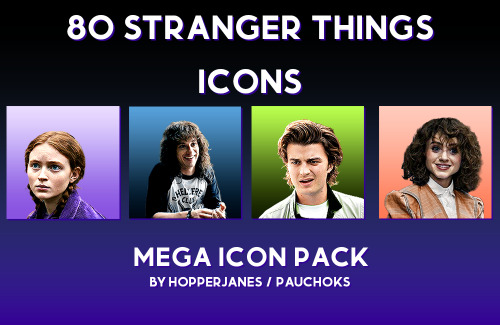 80 STRANGER THINGS ICONS ​⏤ from season four vol. 1 of stranger things⏤ 200x200 size. ⏤ must rb to u