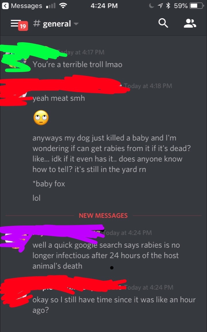the gayest man alive — i managed to infiltrate a rabies discord