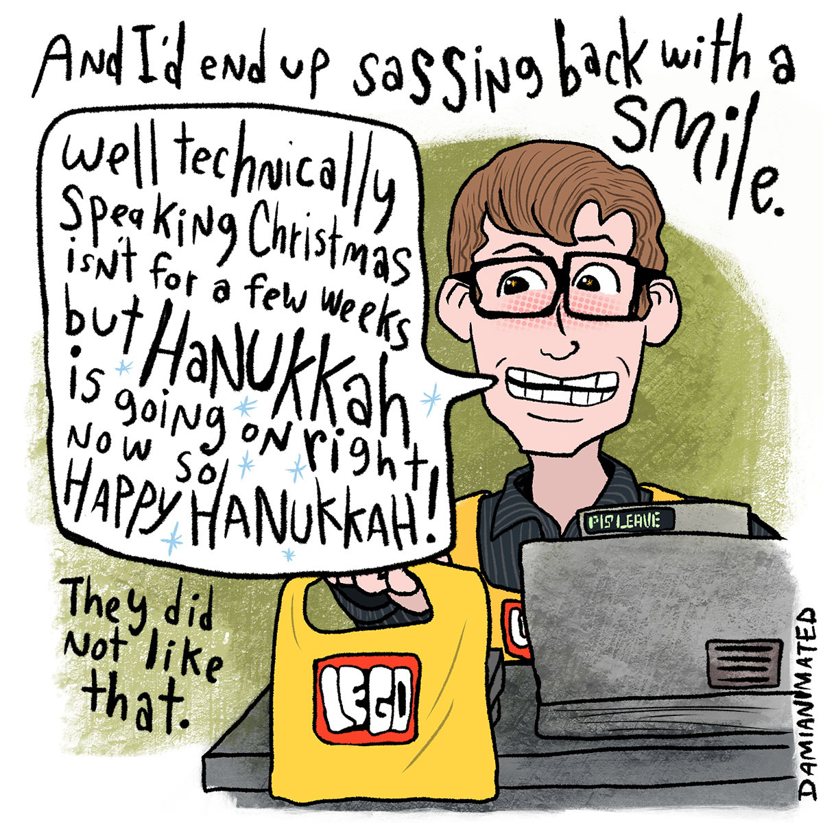 damianimated: Happy Holidays!!!! 😬