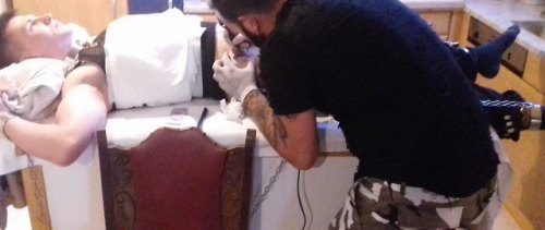 My First Tattoo. Forced To Get Tattooed While Being Tied Up. I Can No Longer Hide Or Lie About My True