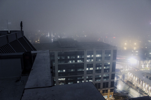 aurelie-curie: i miss rooftopping in the fog.