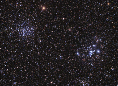 astronomyblog:M46 & M47: Star Clusters Young and Old Image Credit: Sergio Eguivar 