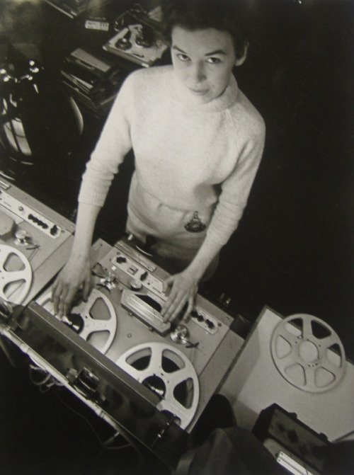 magictransistor:  Delia Derbyshire. BBC Radiophonic Workshop. Circa 1960s  “love without sound”