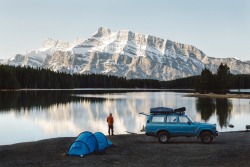 forrestmankins:  A cold morning in Alberta, waiting for the sun to warm us.  