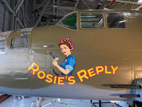 New name and livery for the Yankee Air Museum’s Yankee Warrior.Meet Rosie’s Reply.