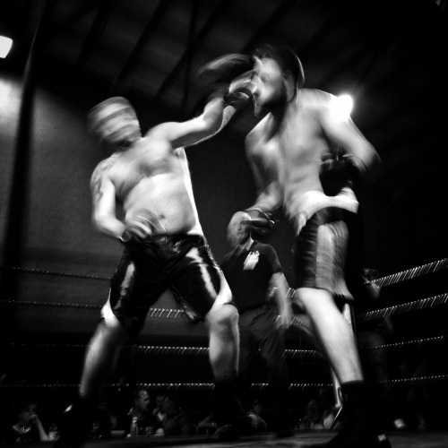 Boxing Shadows - unlicensed boxing in Middlesbrough. © Paul Alexander Knox