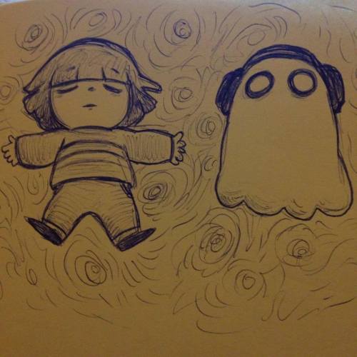 amoeba-butter:Some Undertale doodles, cuz this shit is just too cute