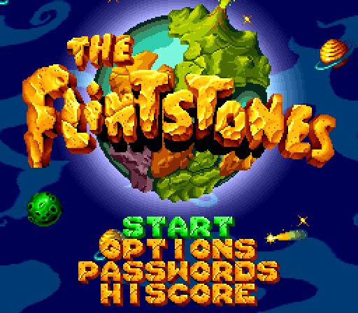 FLINTSTONESSNES, 1995. Game developed and published by Ocean.