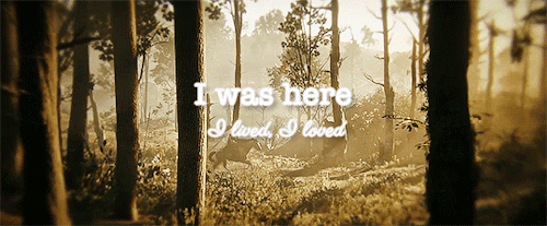 outlaw-vandermorgan: I just want them to know That I gave my all, did my best Brought someone some h