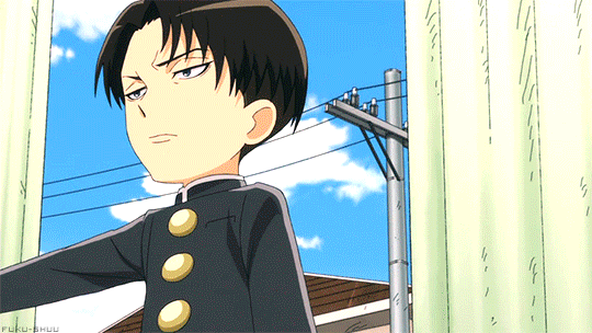 - Levi sempai kidnaps Armin’s duvet -Shingeki! Kyojin Chuugakkou Episode 2More