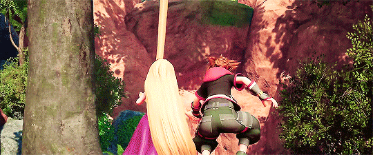 kingdomheartsgifs: Swing With Rapunzel