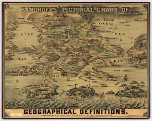 maptitude1: Bancrofts’ pictorial chart of geographical definitions, 1870