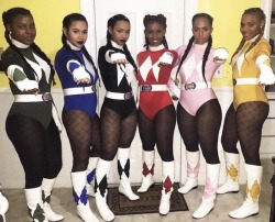 afrodesiacworldwide:  Mighty Morphin Melanin Rangers