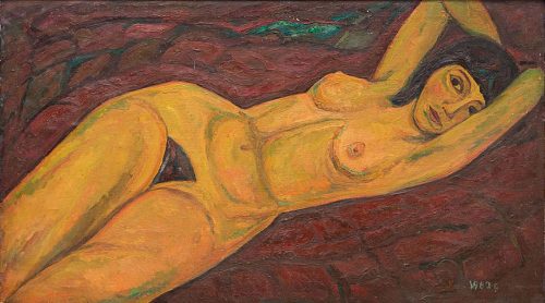 Nikolay Modorov (Russian, 1927-1989). Nude (1960).