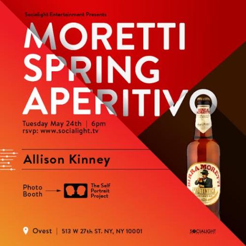 Join us May 24th for the first Moretti event of the year at Ovest