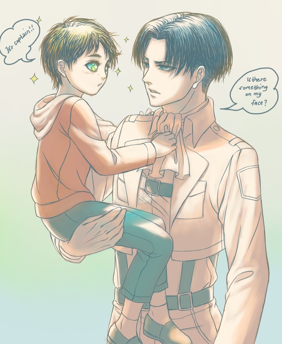 Levi Ackerman — vallarii: Tiny Eren x brig bro Levi! Which is...