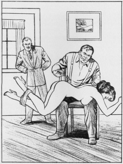 spanking-art:  Art by Joe Shuster 